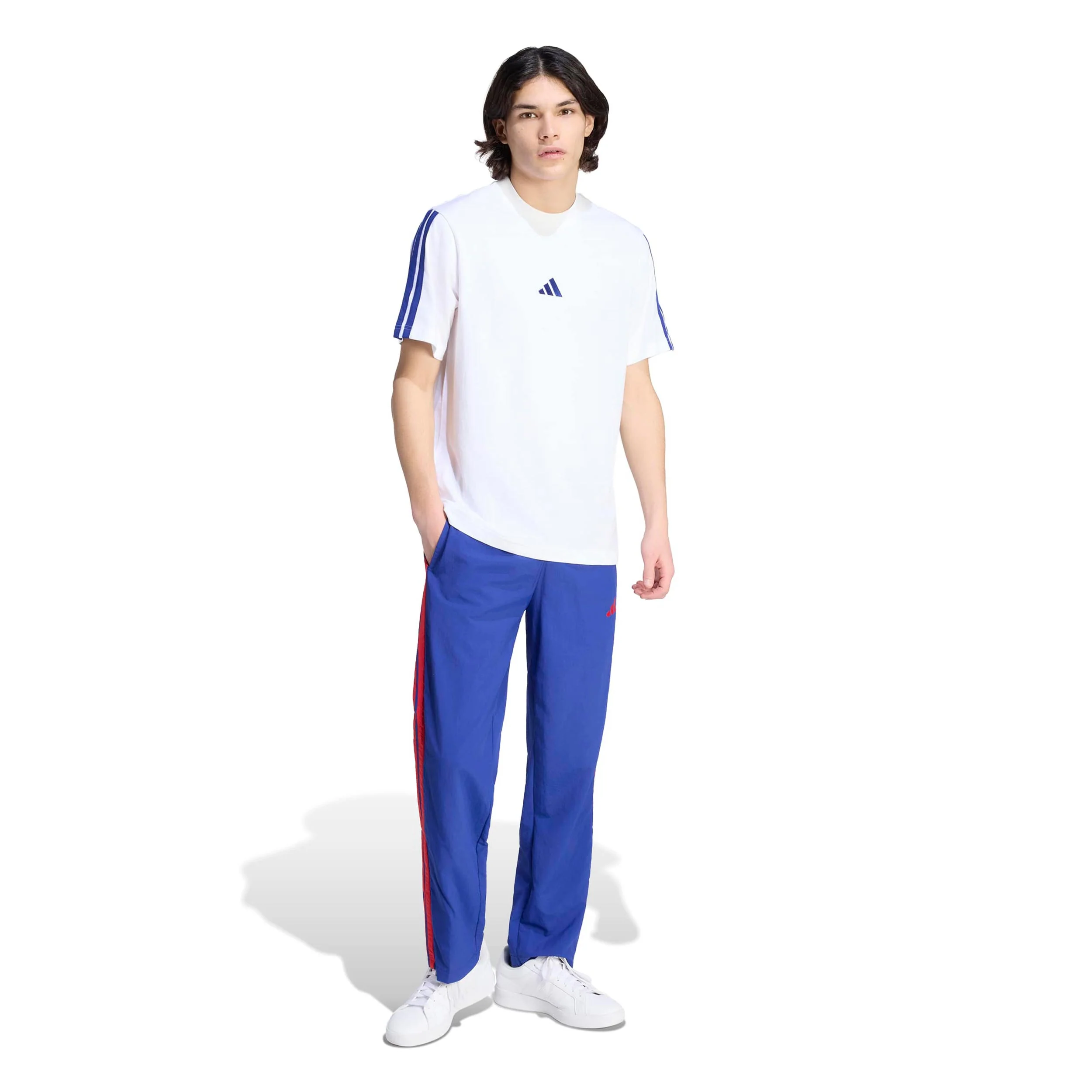 3Stripes T-Shirt Herren - weiß, blau - Image 4