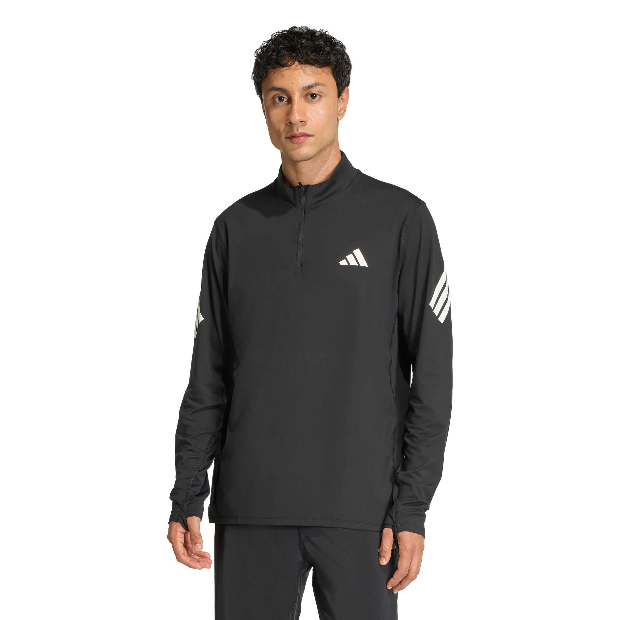 adi365 Zip  Laufshirt Herren-schwarz - Image 2