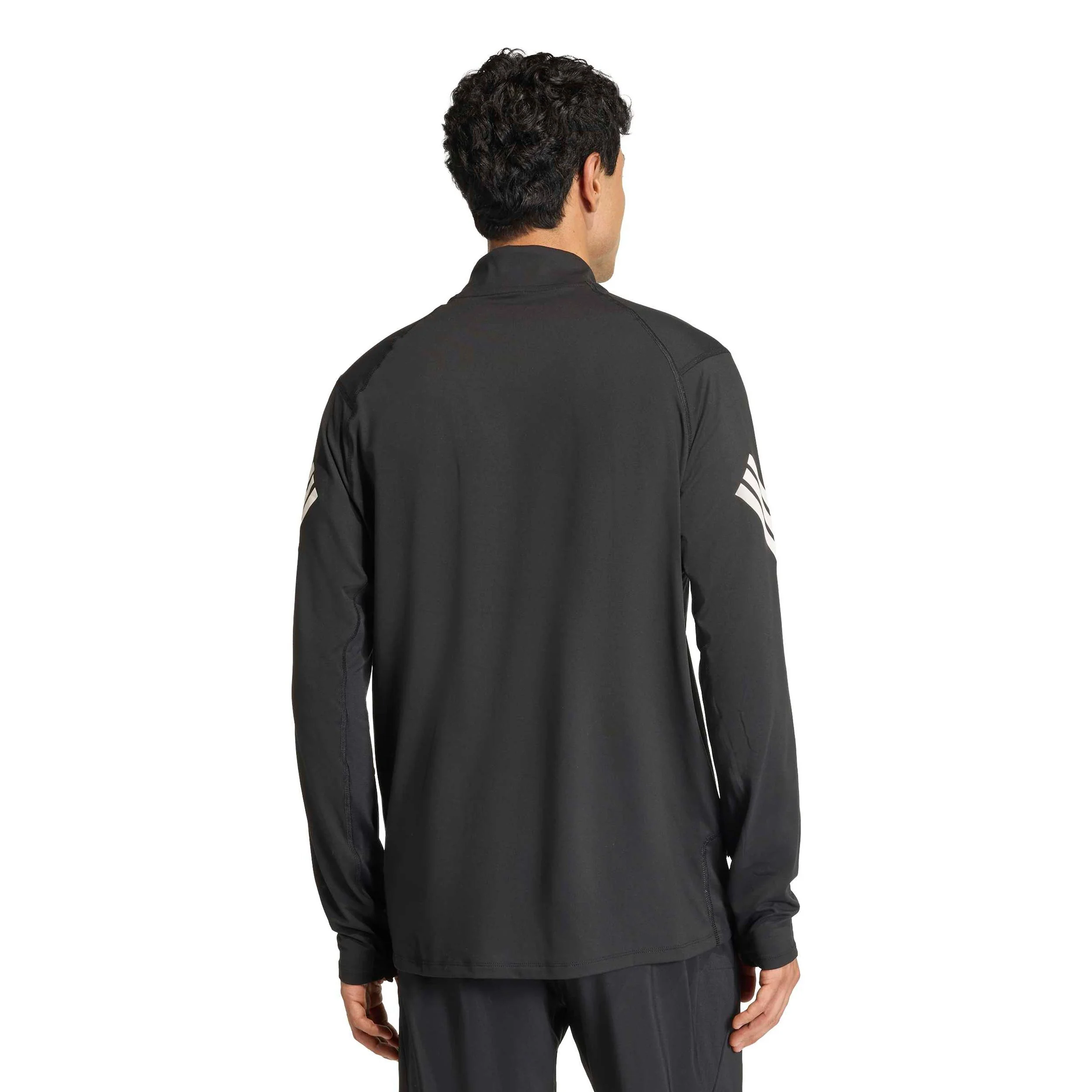adi365 Zip  Laufshirt Herren-schwarz - Image 3