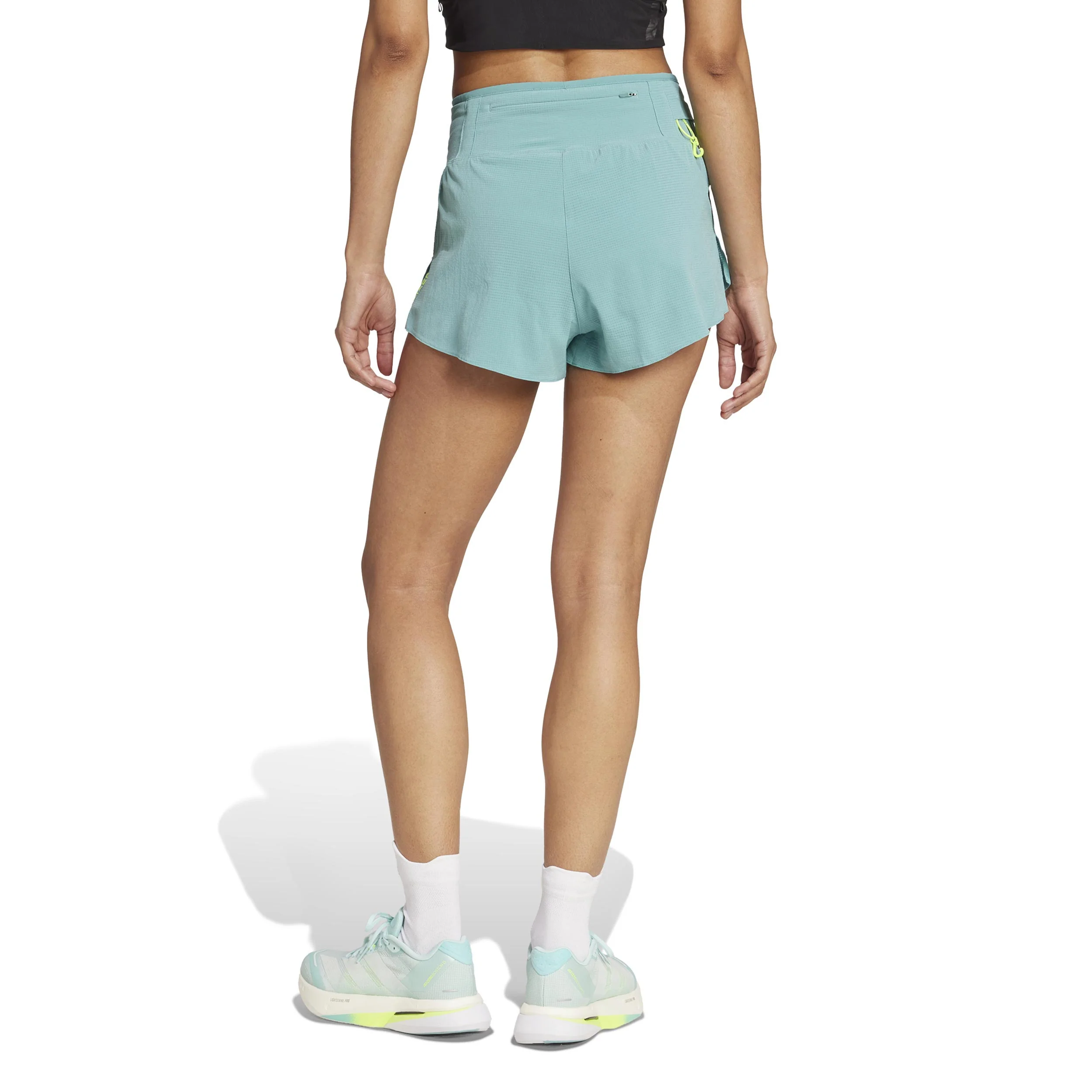 Adizero Gel 3in Laufshorts Damen-Türkis - Image 3