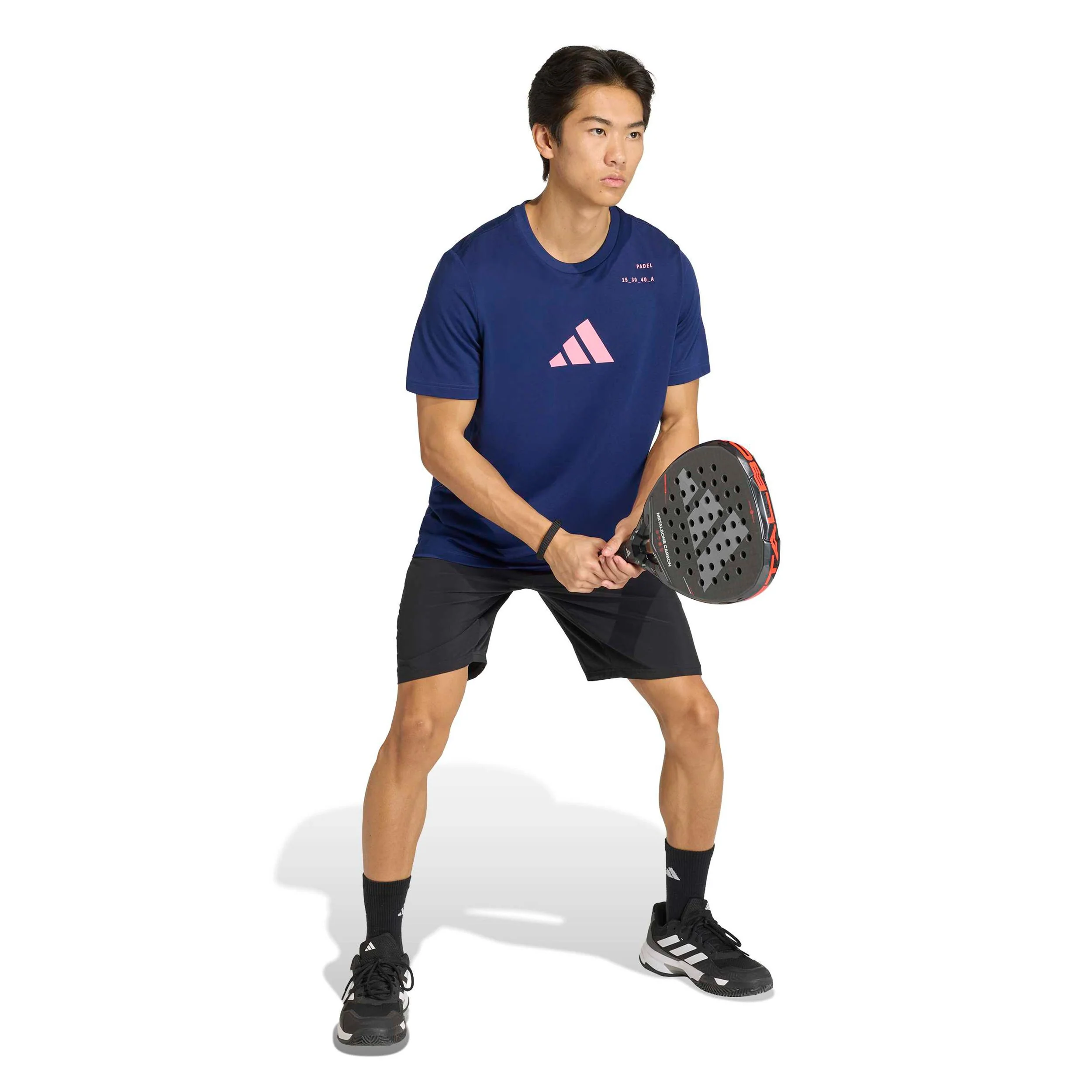 Padel Category Graphic T-Shirt Herren - dunkelblau, pink - Image 4