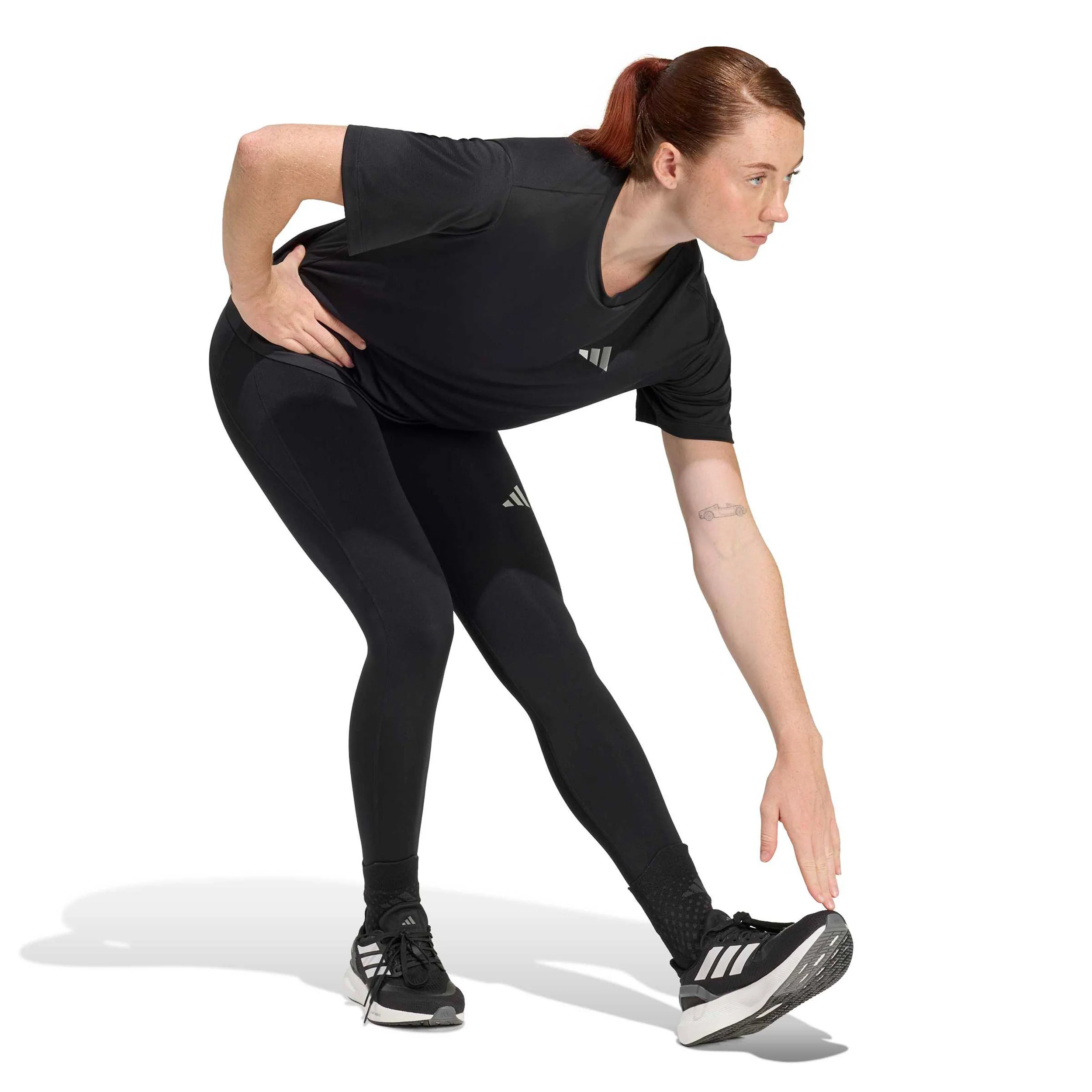 Run Essential  Lauftight Damen-schwarz - Image 4