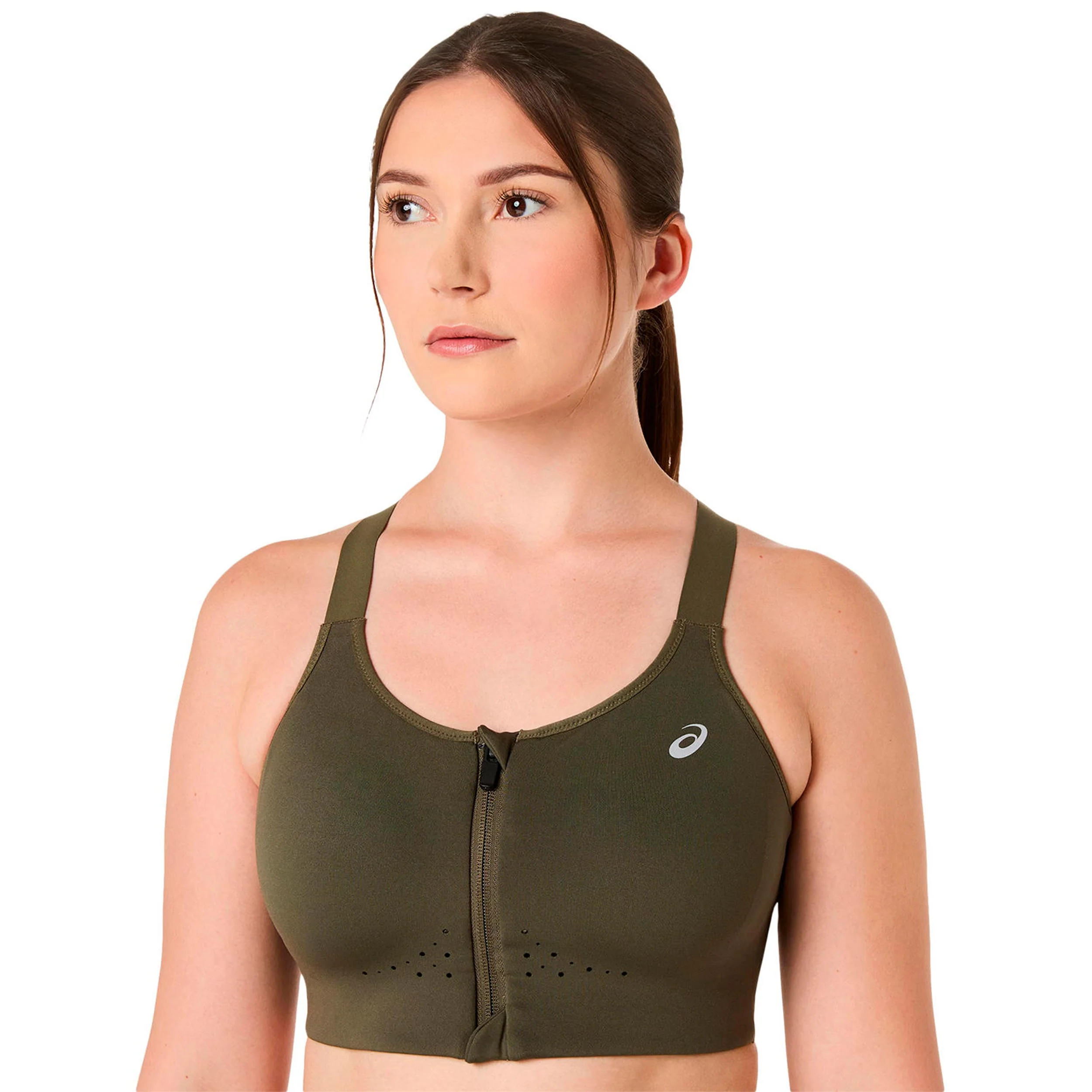 Road Combination Zip  Sport-BH Damen - grün - Image 4