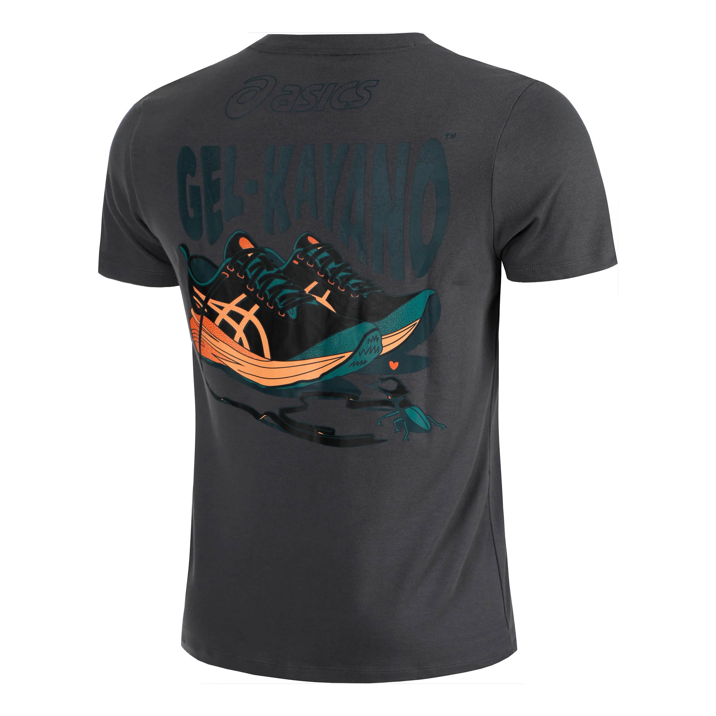 Road Graphic SS T-Shirt Herren-Grau - Image 2