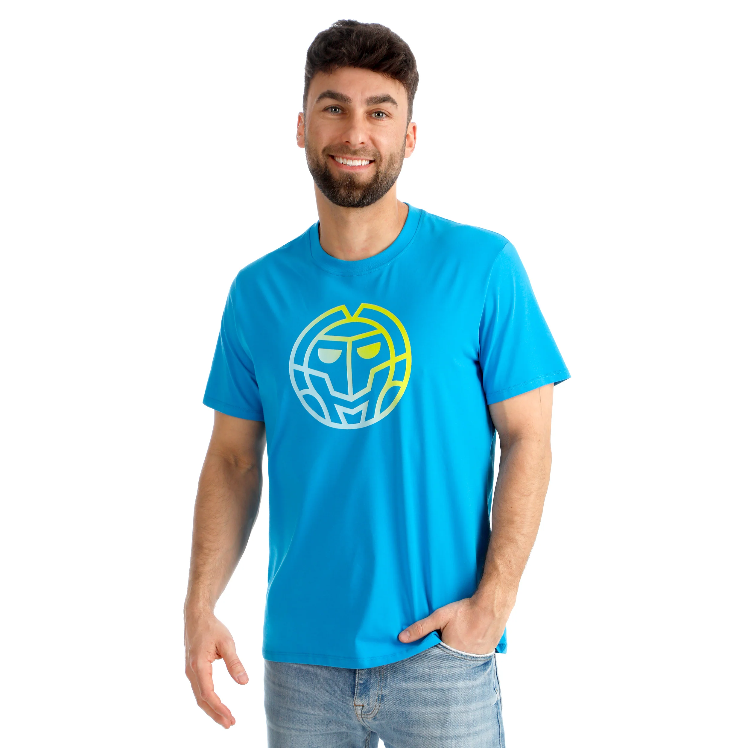 Out of Control Logo T-Shirt Herren-blau - Image 4