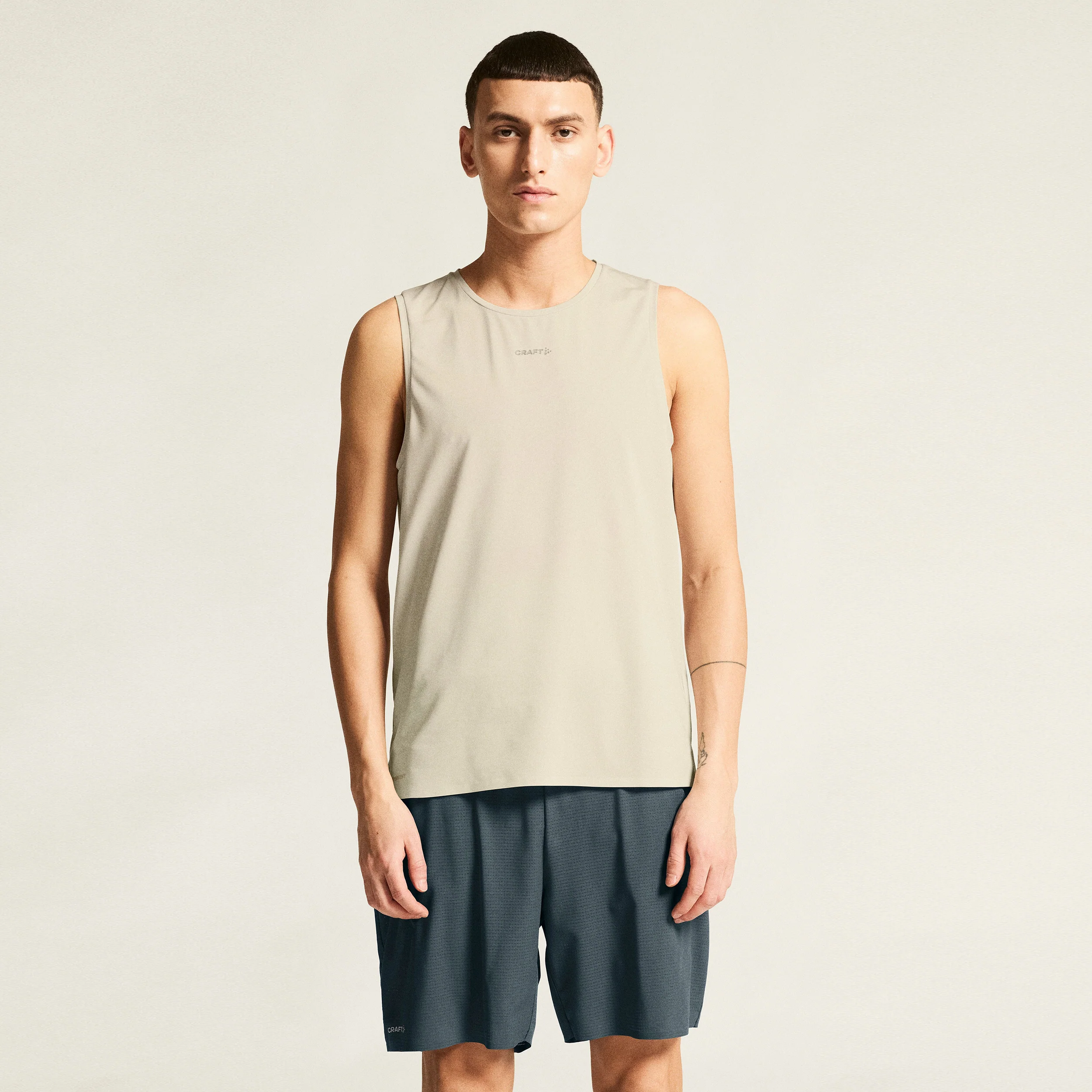 Pro Trail  Laufshirt Herren - creme - Image 3
