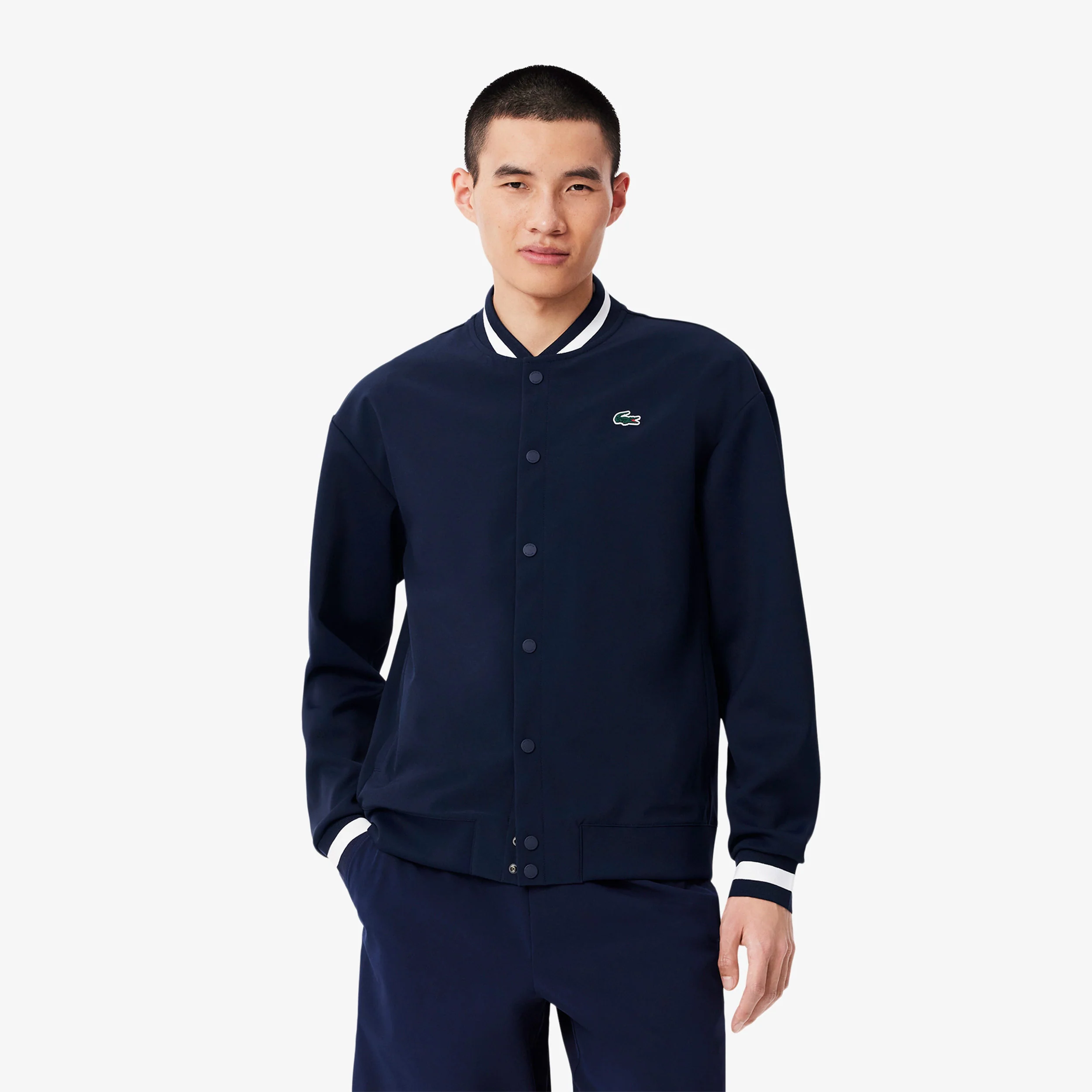 Djokovic Trainingsjacke Herren-Dunkelblau,Weiß