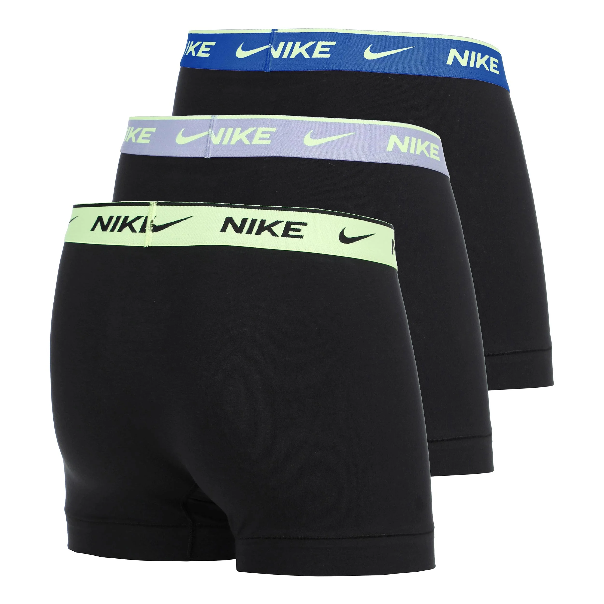 Essential Cotton Stretch Trunk Boxer Short 3er Pack Herren - schwarz, türkis - Image 2
