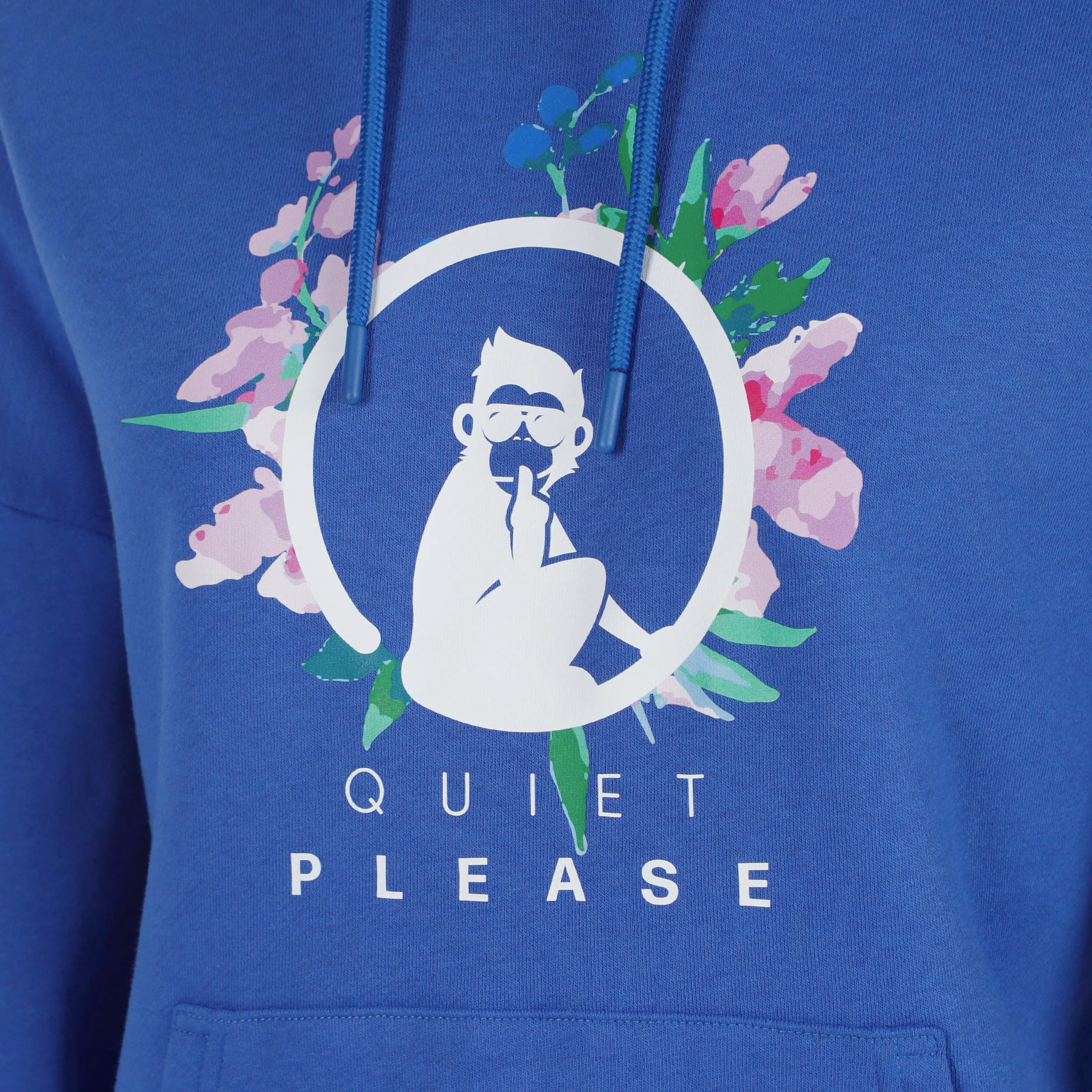Crush Flower Logo Hoody Damen-blau, weiß - Image 3